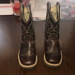 Leather cowboy boots